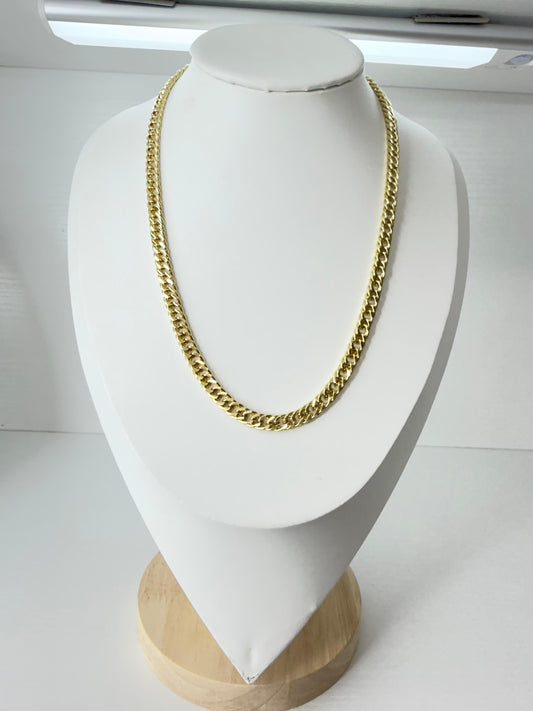 Gold Laminate Chain Flat Bevelled Curb  P